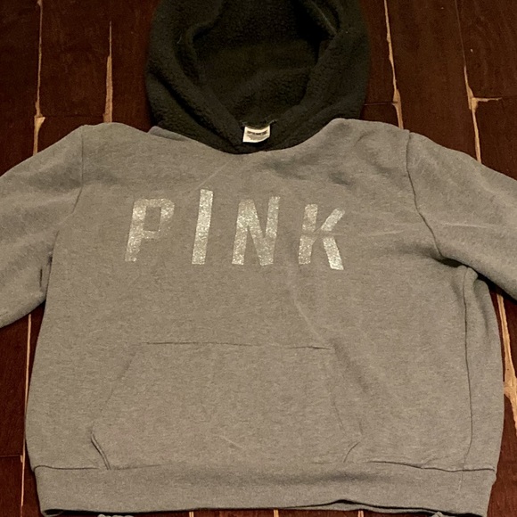 PINK fleece pullover hoodie - Picture 1 of 10